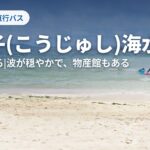 香珠子海水浴場の海と砂浜